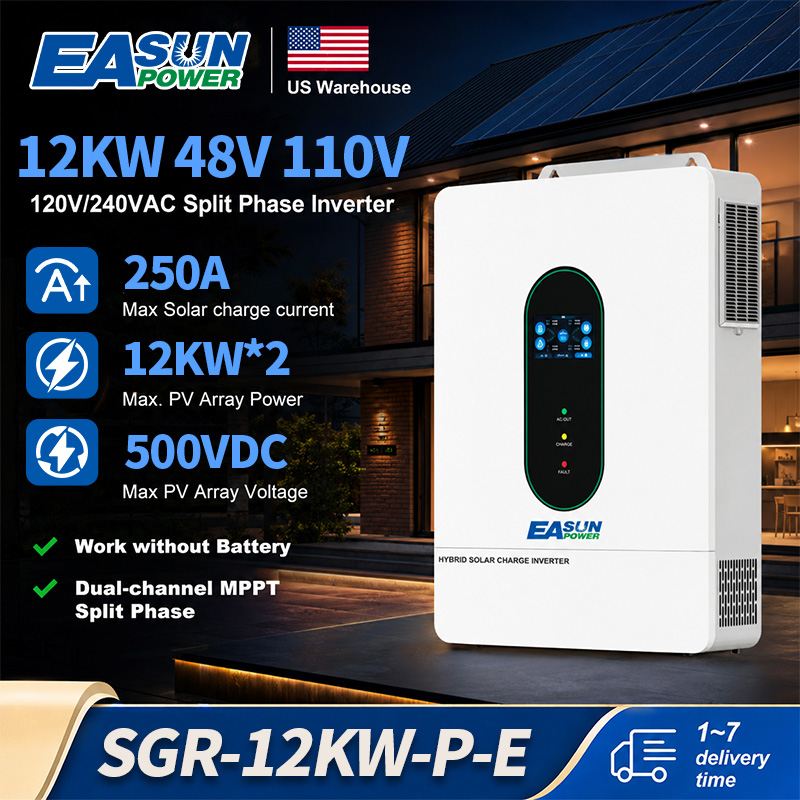 Grid Tie Inverter Limiter 2000W - EASUN POWER 12KW Split-fase-omvormer 110V 12KW