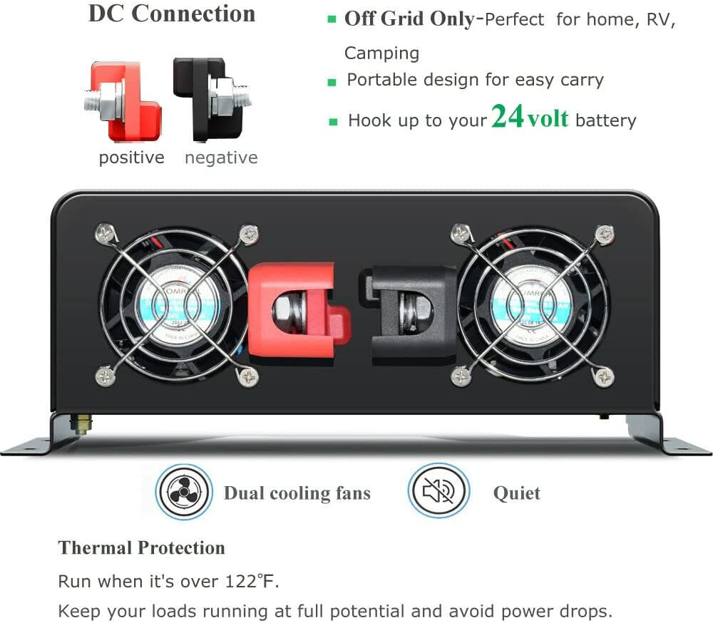 Inverter Pure Sine Wave 60Hz 120V 3000W - 3000W Pure Sinusgolf Zonne-energie Inverter Generator